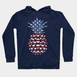 Pineapple Autism American Flag July Of 4th