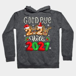 2021 Happy New Year Reindeer Face Mask Pajama Family Xmas