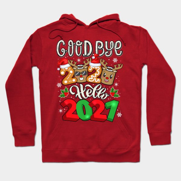 2021 Happy New Year Reindeer Face Mask Pajama Family Xmas