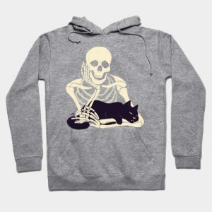 Cat and Skeleton