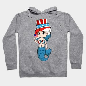 Patriot Mermaid American Independence Day July 4th shirt