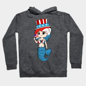 Patriot Mermaid American Independence Day July 4th shirt