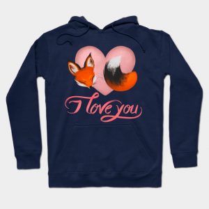 I love you - Valentine's Day or Anniversary or Any Day to Share Some Love Fox